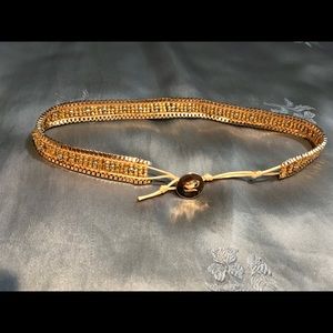 Choker collar beaded necklace